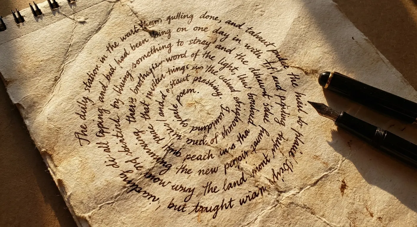 Visual representation of ancient Greek concrete poetry text