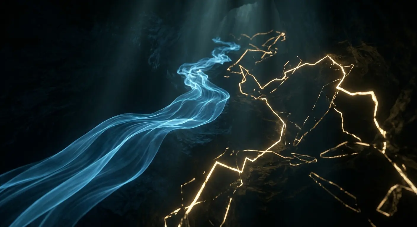 Visual representation of sound waves and rhythm