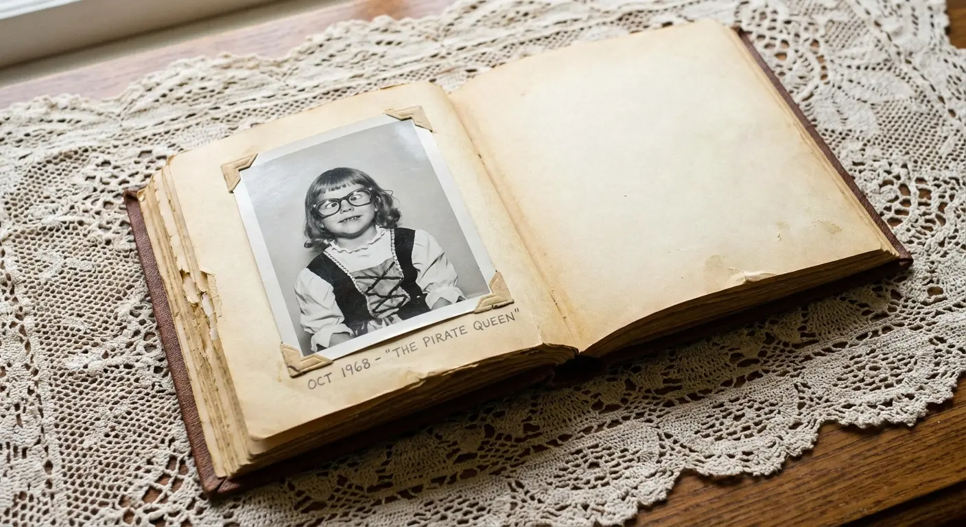 Father recalling childhood memories of the bride