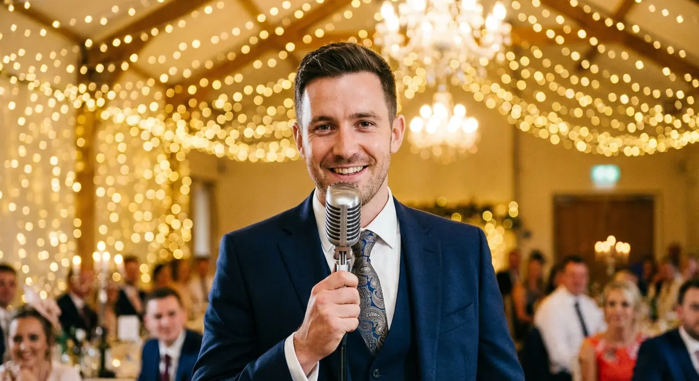Microphone technique for wedding speech