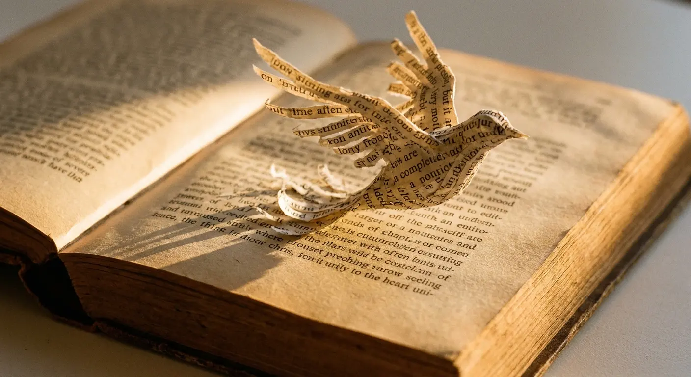 Typography poem example showing visual arrangement of text