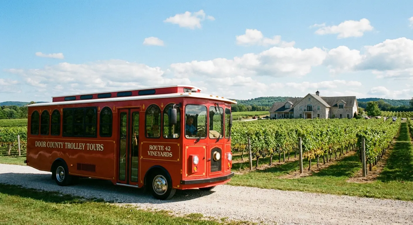 Door County wine trolley tour