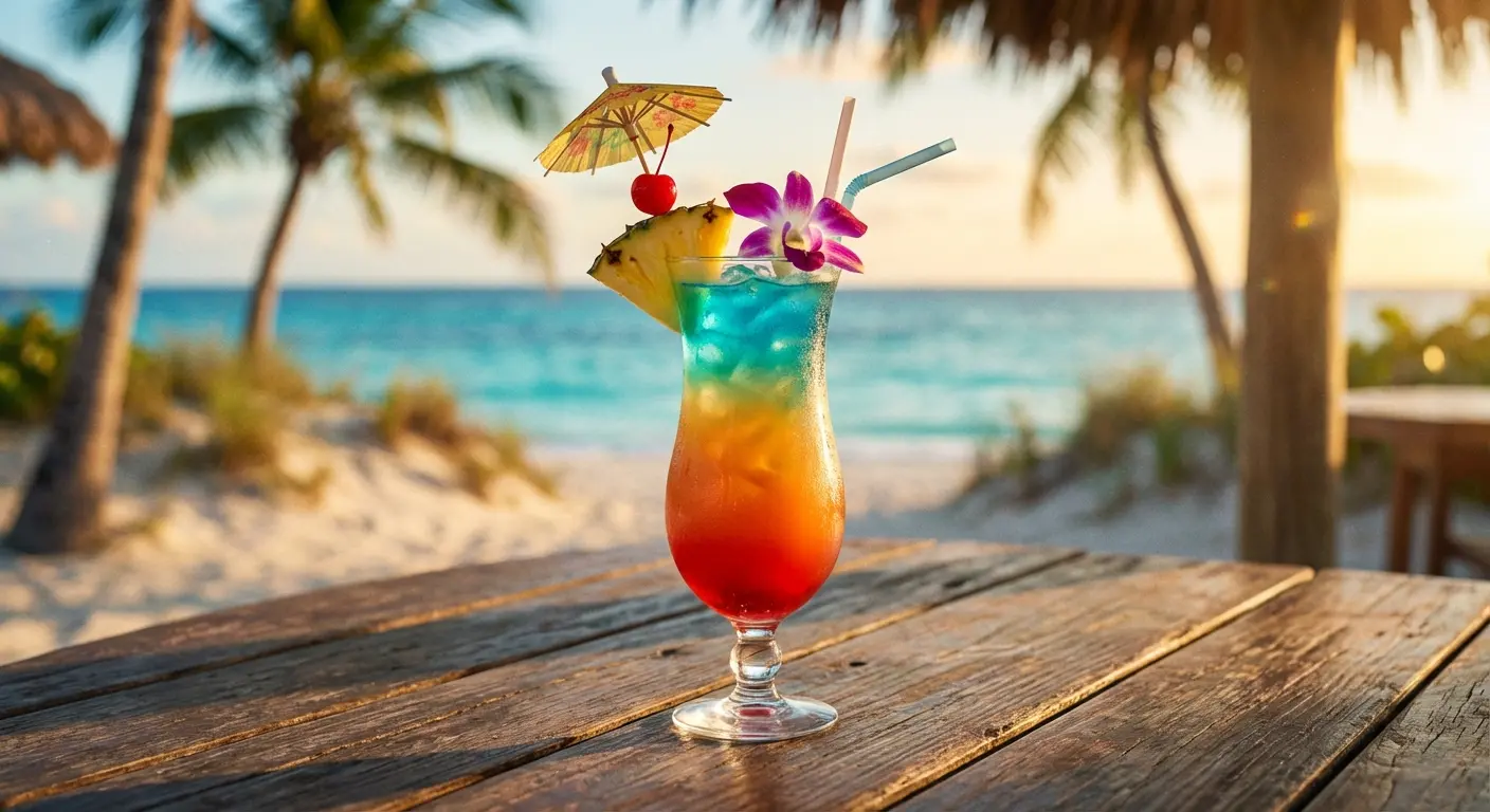 Cocktails and seafood at The Deck Beachbar on Tybee Island