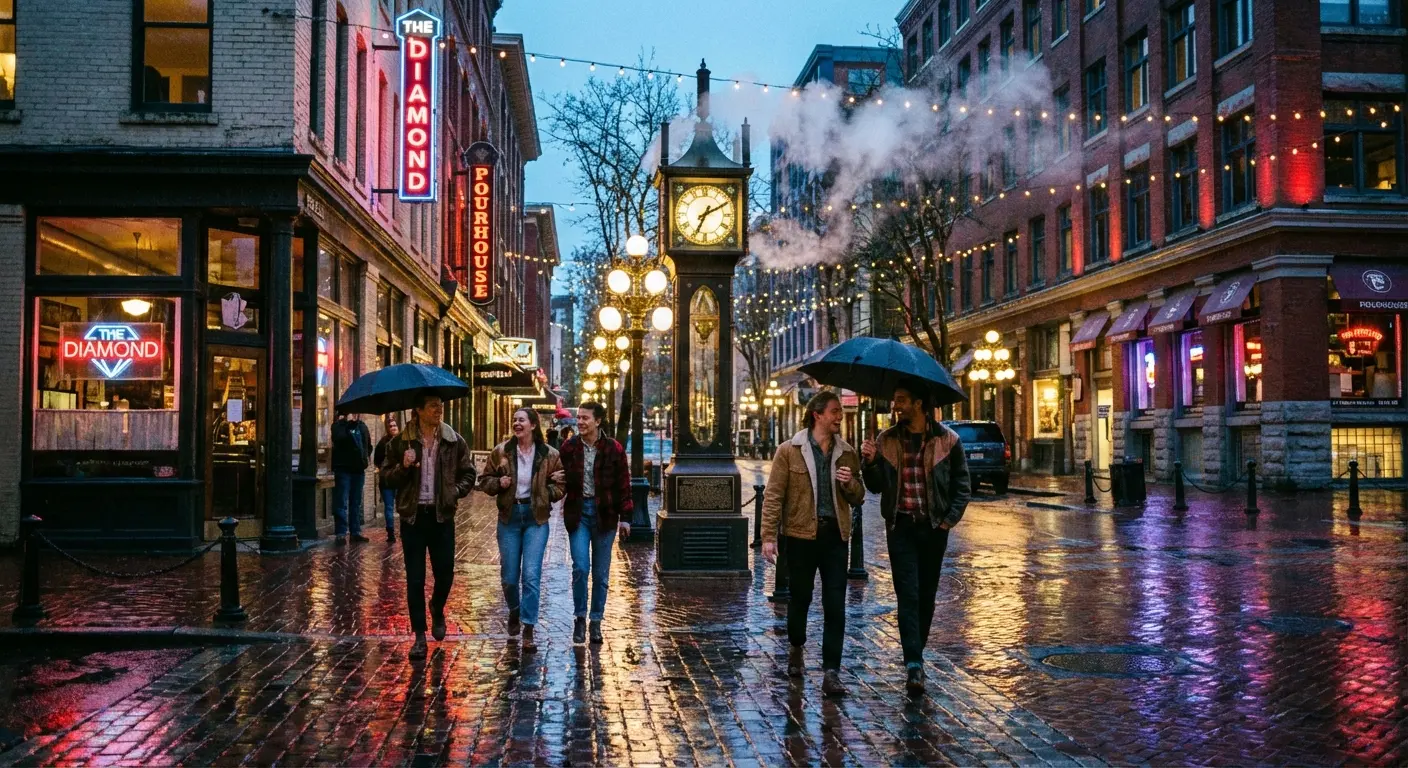 Vancouver skyline and waterfront views perfect for a bachelor party trip