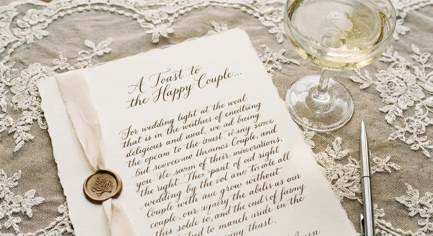 Mother of the groom giving a speech at a wedding reception