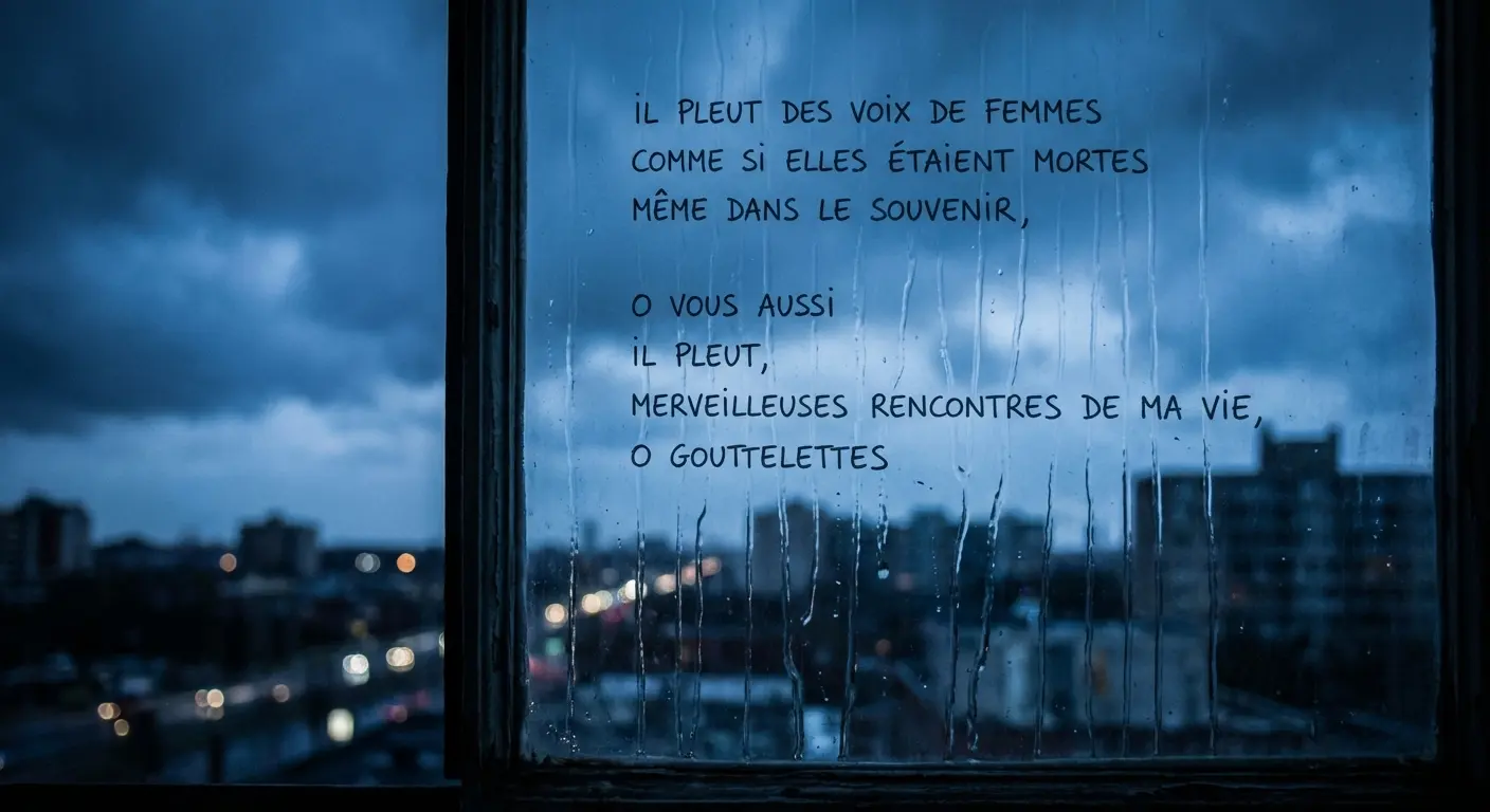 Classic calligram poetry example