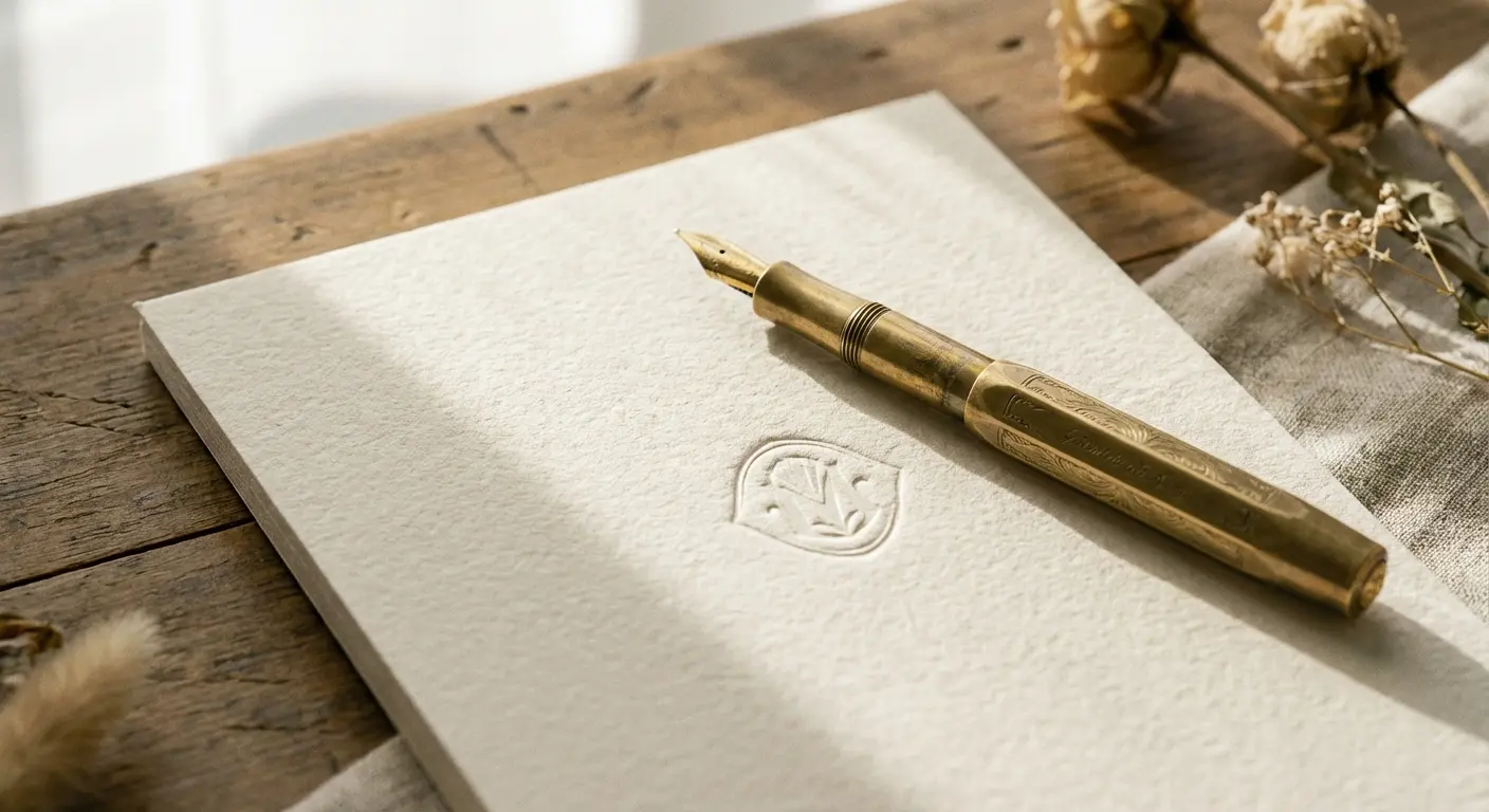 Short elegy verse written on a card