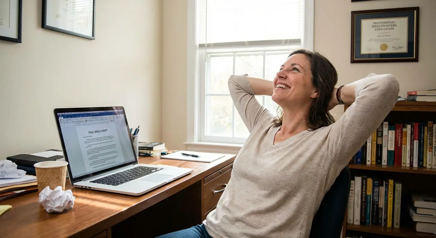 Professional bridesmaid helping a bride with her speech