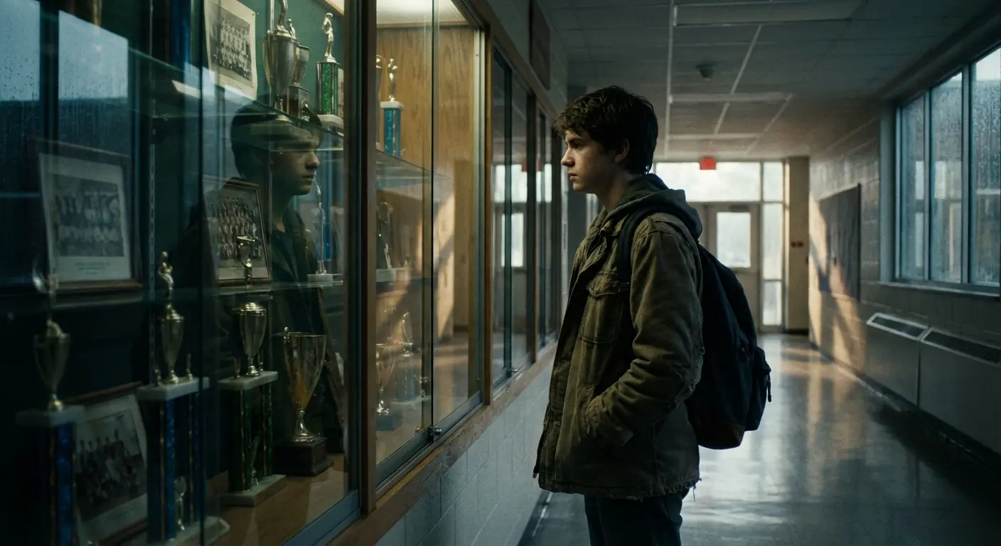 Identity poem examples featuring a woman looking in a mirror