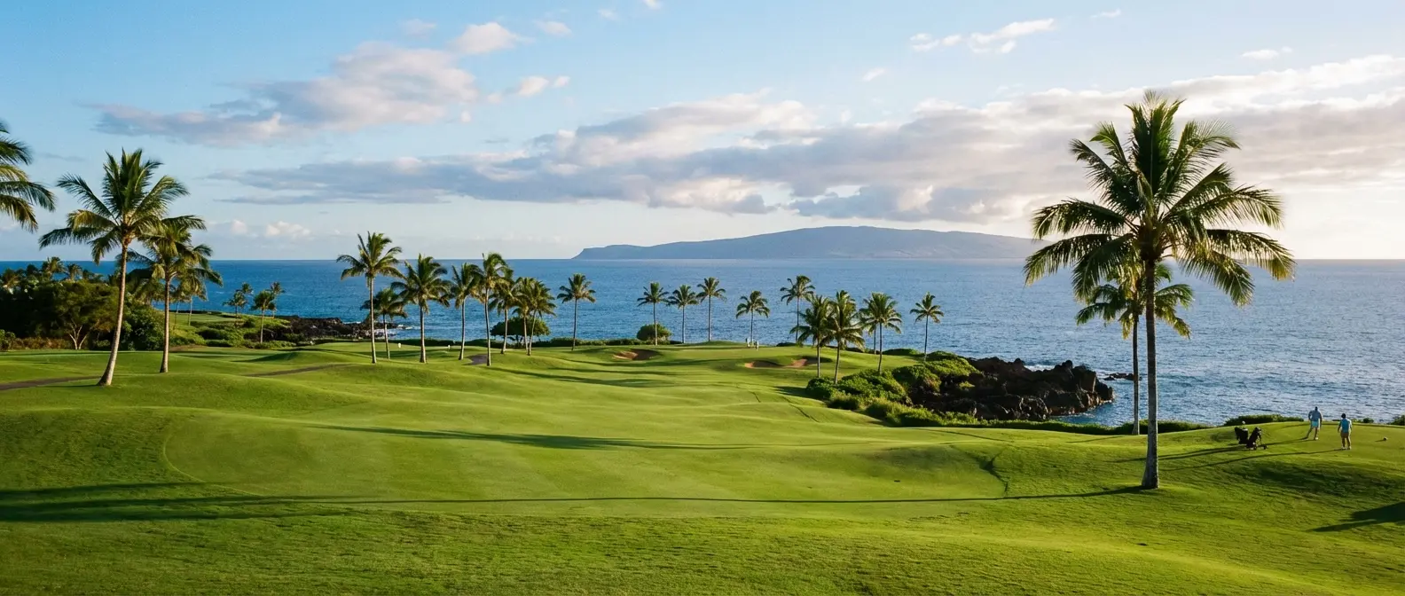 Golf at Kapalua Plantation Course Maui