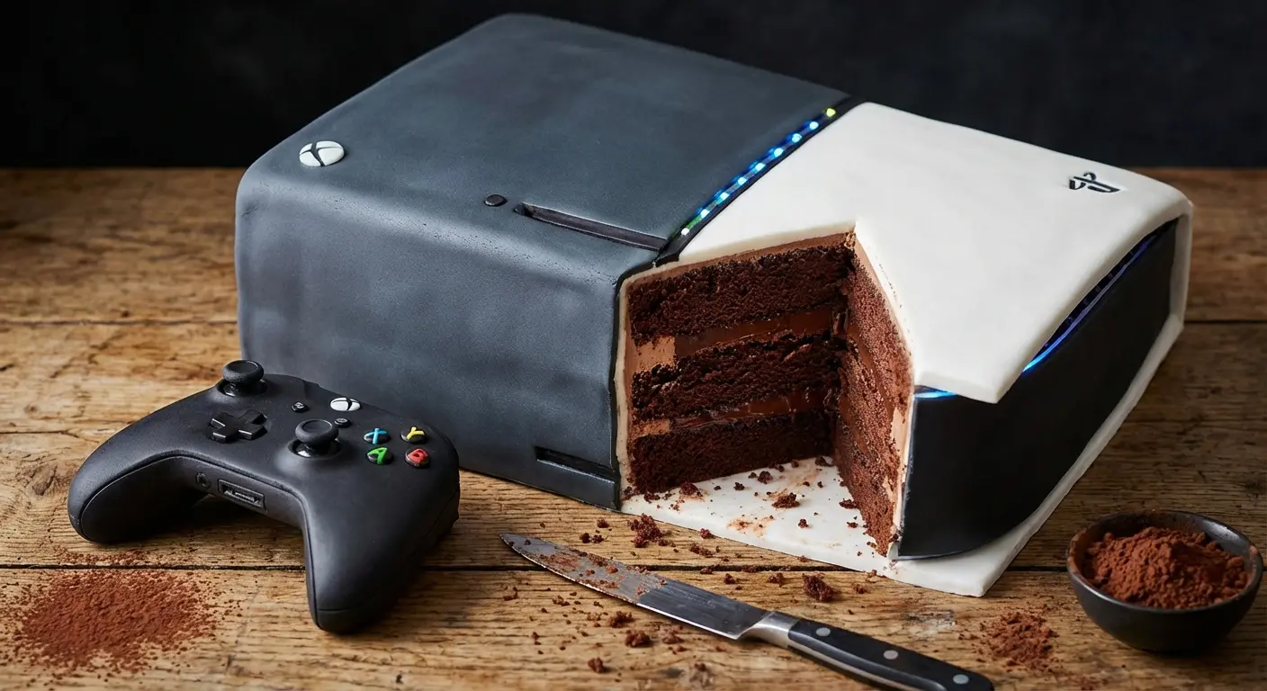 Hyper-realistic sculpted sneaker cake for a bachelor party