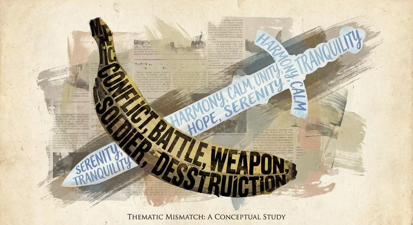 Example of shape enhancing the meaning of words