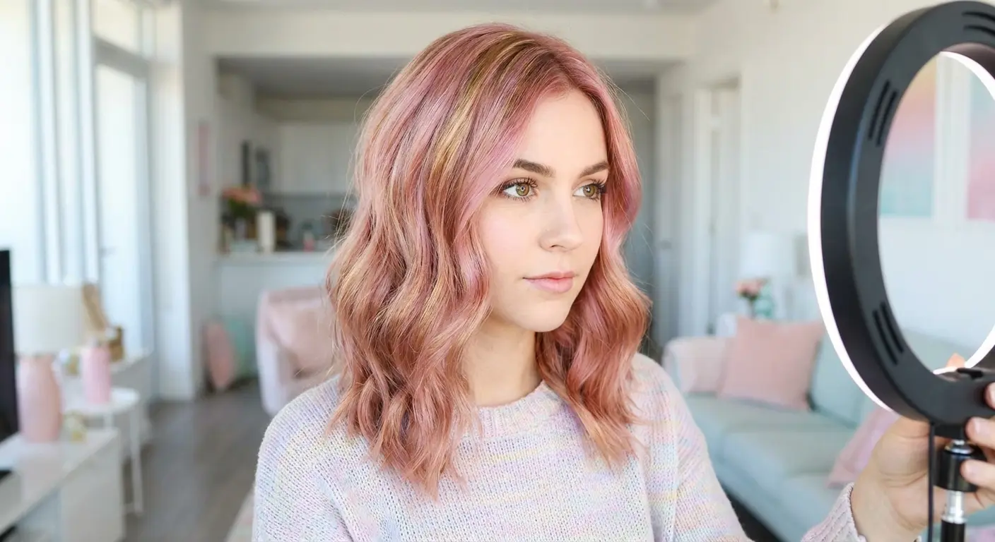 Rose Gold hair color
