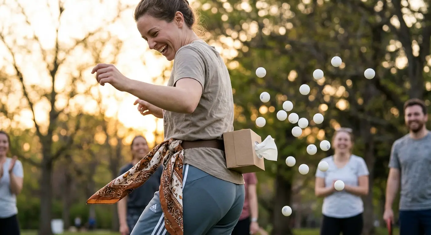 Junk in the Trunk game tissue box setup
