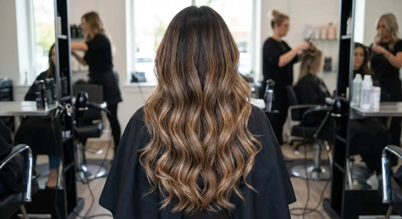 Mocha Balayage hair color