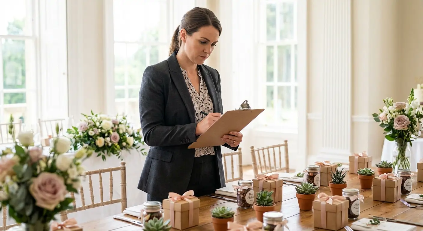 Bridesmaid for Hire professional helping with wedding planning tasks