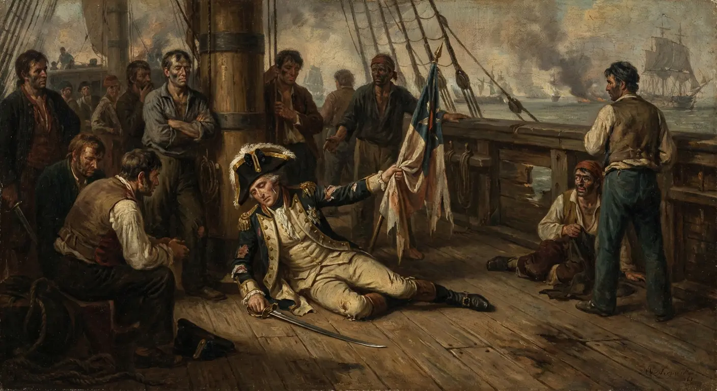 A ship coming into port representing the end of the Civil War