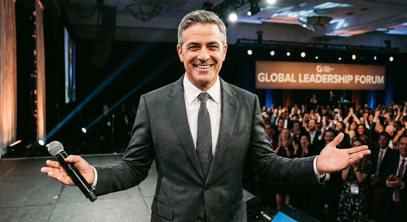 Father of the bride smiling during speech