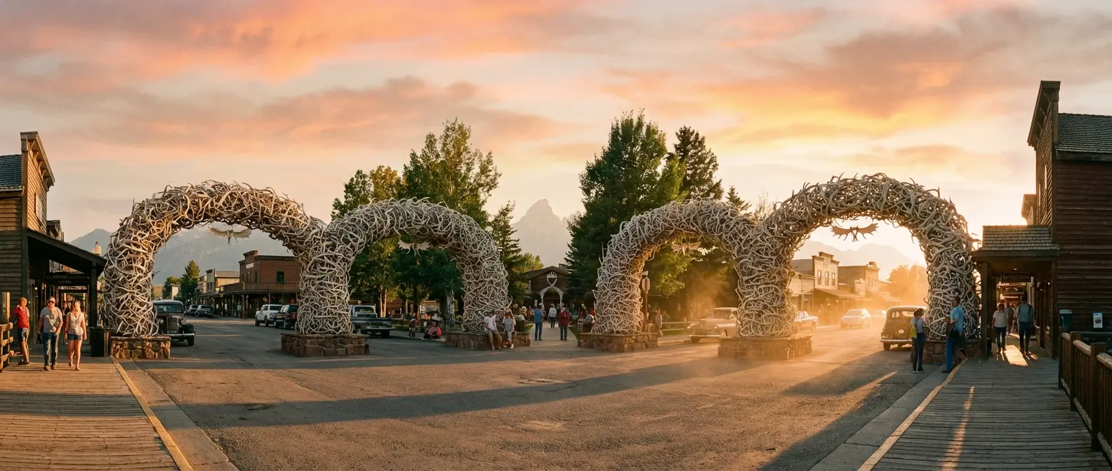 Group of women celebrating a Jackson Hole bachelorette party with mountains in the background
