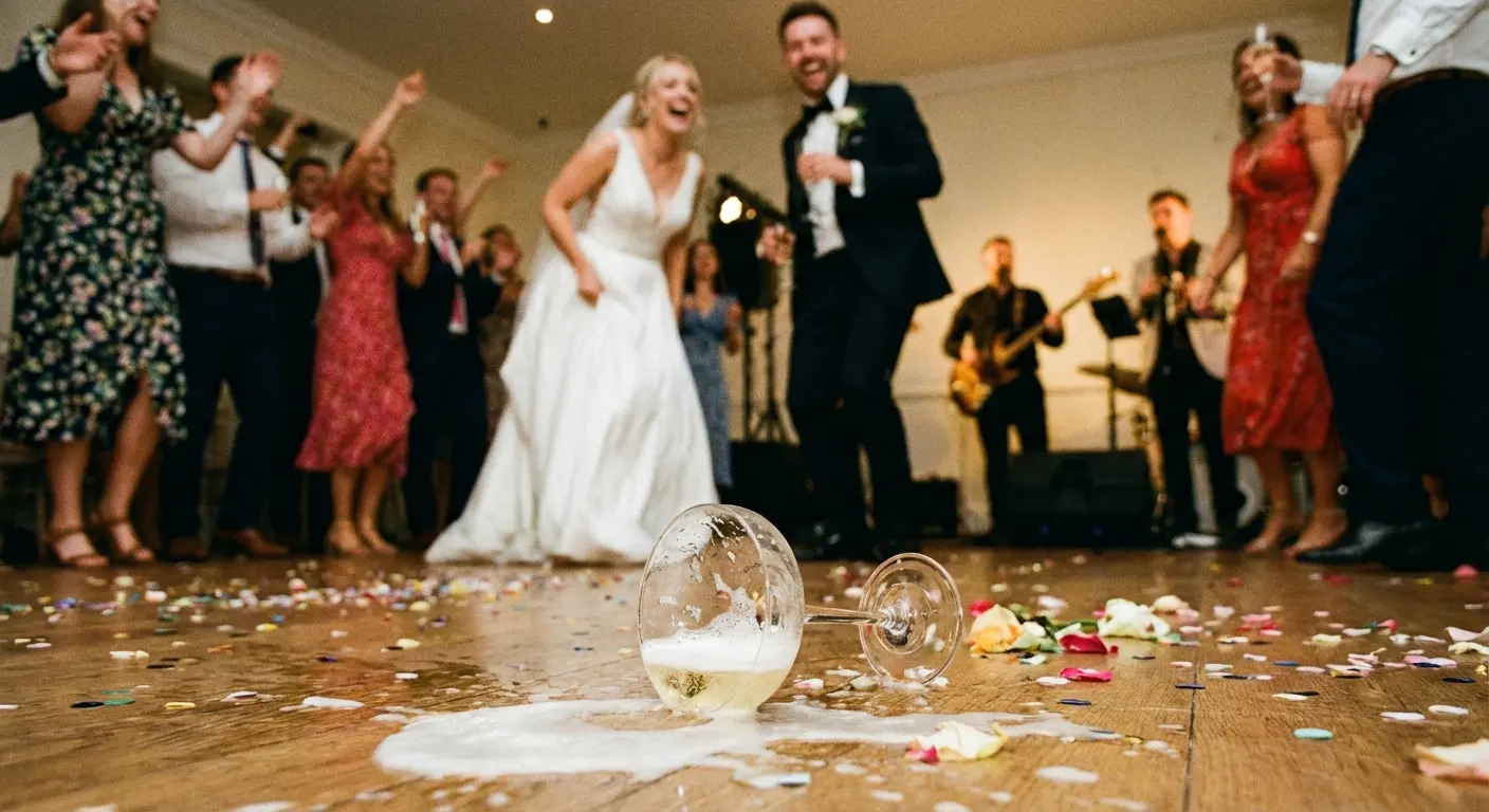 Wedding reception chaos