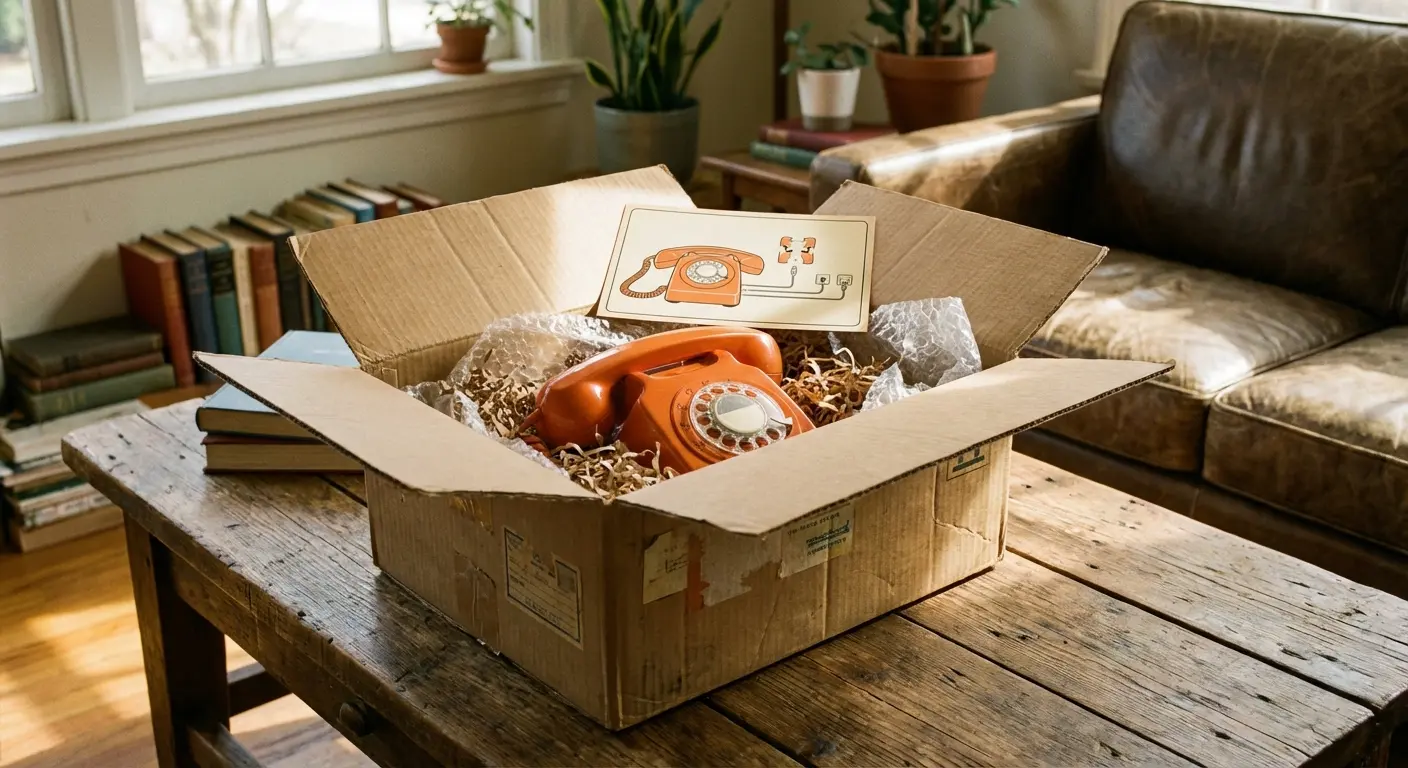 Audio guestbook rental kit with instructions and return shipping label