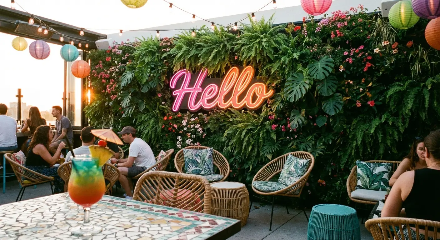 Colorful cocktails at Present Company in Montrose