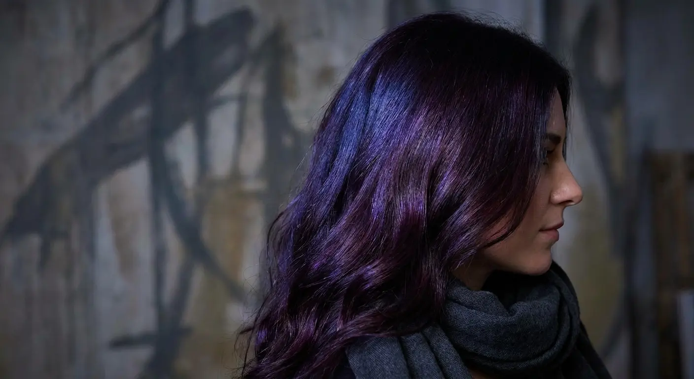 Deep Plum hair color