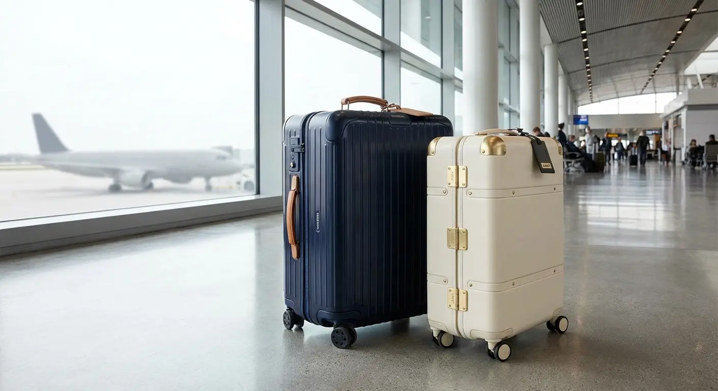 Hard shell luggage suitcase