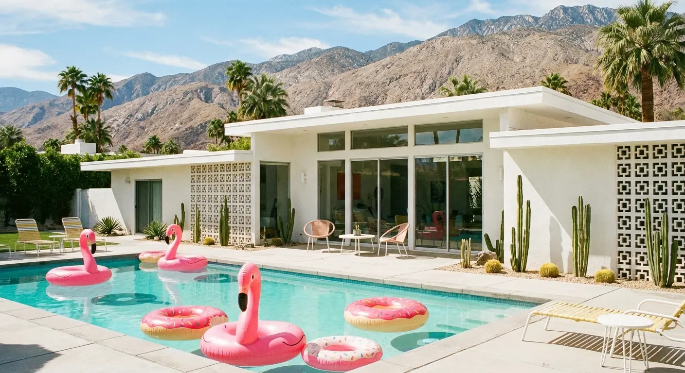 Palm Springs mid-century modern vibe